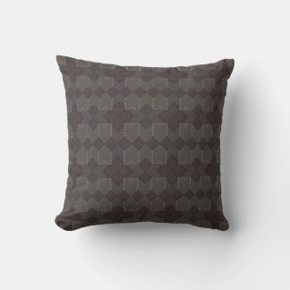 Oreiller jeté à motif Diamants Sombres