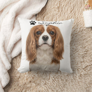 Oreiller jeté avec photo personnalisée de chien Bl
