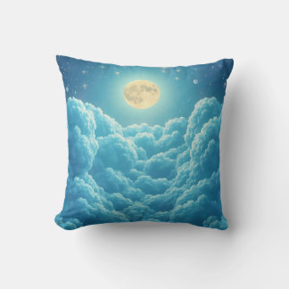 Oreiller jeté Ciel Nuageux Clair de Lune