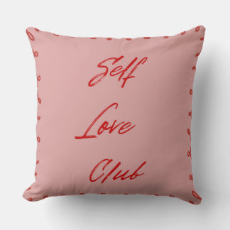 Oreiller jeté Club Amour de Soi Rose Féminin