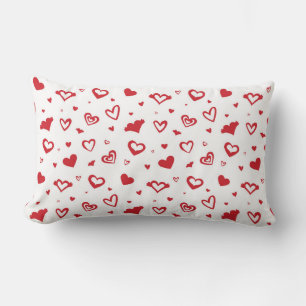 Oreiller jeté coeurs de la Saint-Valentin