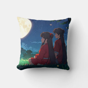 Oreiller jeté Compagnons au Clair de Lune