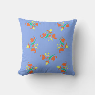 Oreiller jeté / Coussin avec impression de motif f