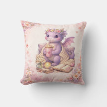 Oreiller jeté Cozy Bookish Mom Dragon Coffee