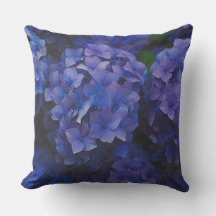 Oreiller jeté Crépuscule Hydrangea Indigo