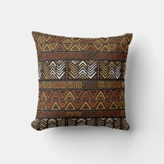 Oreiller jeté d'accent géométrique boho tribal