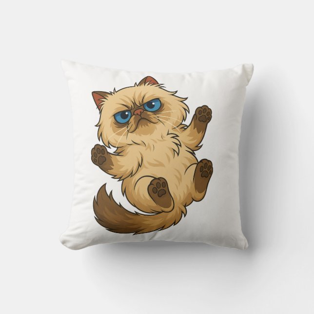 Oreiller jeté de chat mignon (Recto)