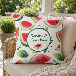 Oreiller jeté de pastèque d'été