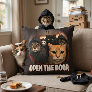 Oreiller jeté Funny Cats in Hoodies