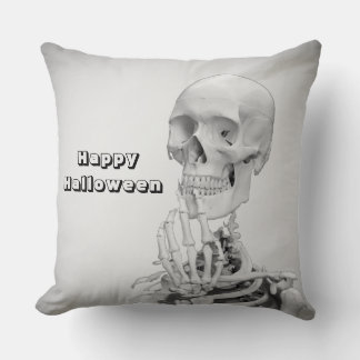 Oreiller jeté Halloween squelette