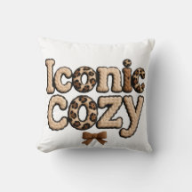 Oreiller jeté Iconique coussins de style faux fil 