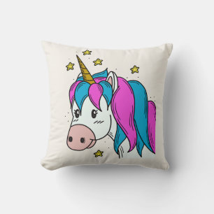 Oreiller jeté Licorne Magique Coloré – Fantaisiste