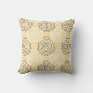 Oreiller jeté motif cercle tribal