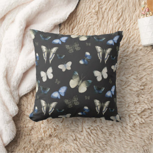 Oreiller jeté motif papillon de nuit