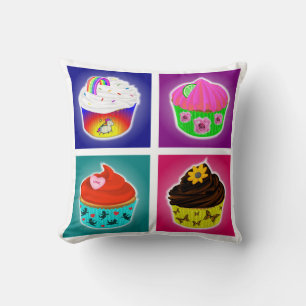 Oreiller jeté Quatre Cupcakes