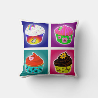 Oreiller jeté Quatre Cupcakes