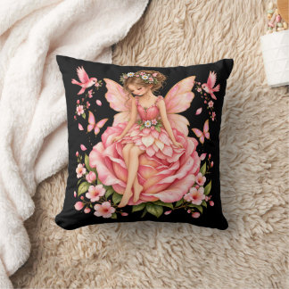 Oreiller jeté Rose Fée Rose – Fairycore Fantaisist