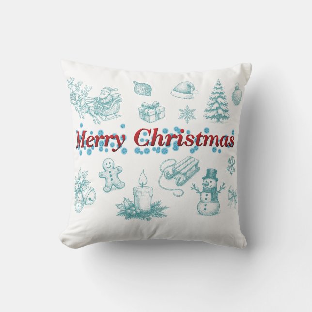 Oreiller Joyeux Noël (Recto)
