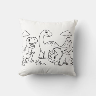 Oreiller Livre de Coloriage de Dinosaure | Décorat
