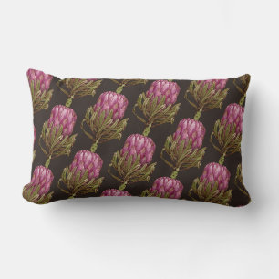 Oreiller lombaire à motif de plante de fleur de pr