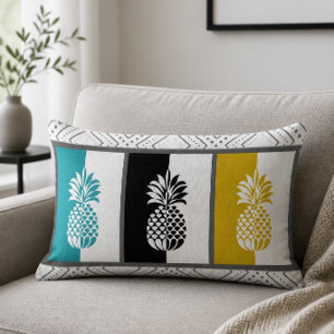 Oreiller Lombaire Coloré au Motif Ananas Moderne