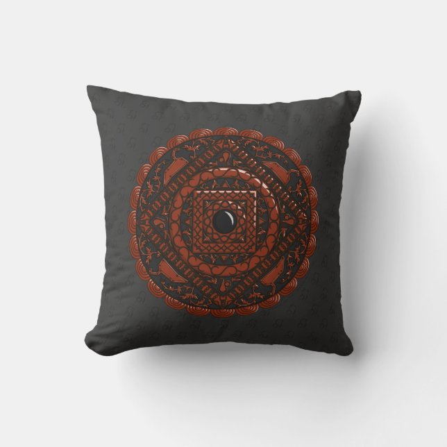 Oreiller Mandala Lion (Recto)
