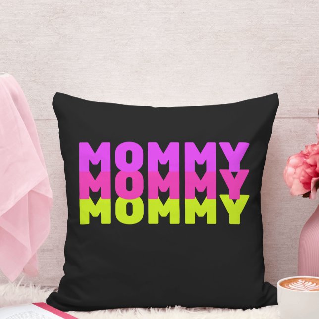 Oreiller noir maman (Créateur téléchargé)