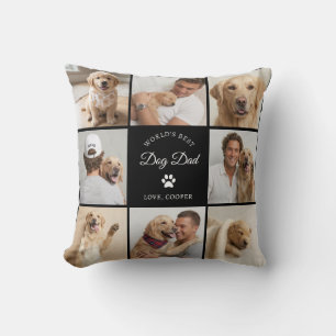 Oreiller personnalisé Meilleur Papa Chien du Monde