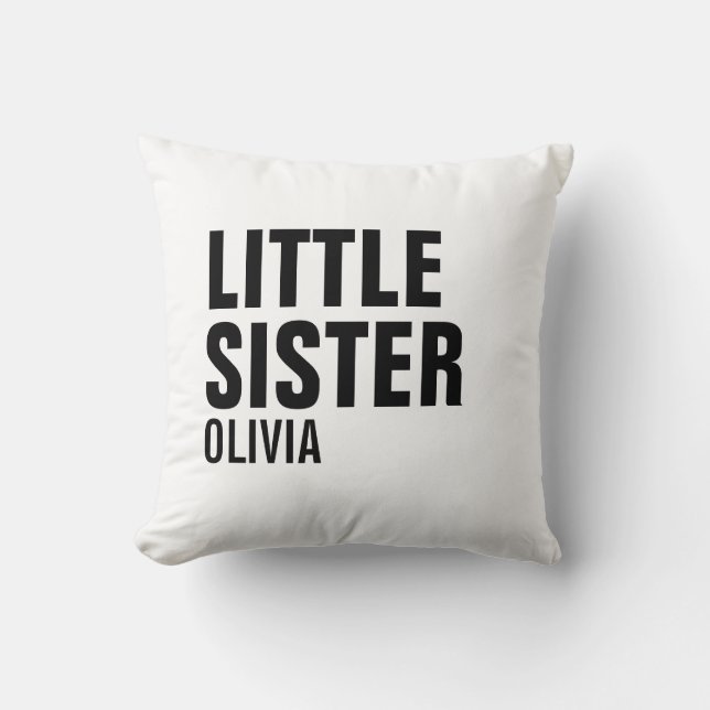 Oreiller Personnalisé Petite Soeur (Recto)