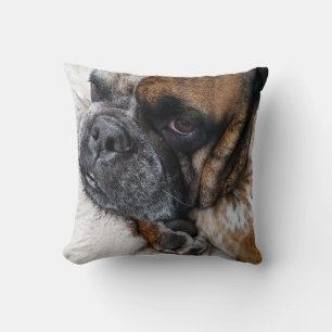 Oreiller photo d'un mignon Bulldog victorien