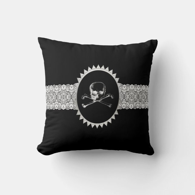 Oreiller Poison Crâne Camion Goth Jeu (Recto)