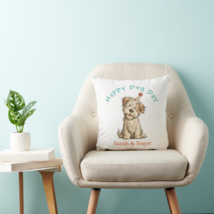 Oreiller pour chien Happy Day – Cadeau drôle pour