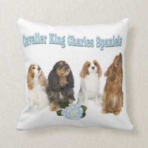 Oreiller pour quatre Spaniels Cavalier King Charle