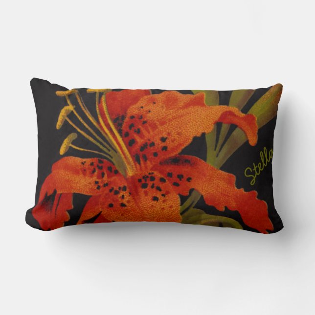 Oreiller rectangulaire Tiger Lily (Recto)