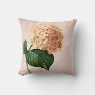 Oreiller Redoute Hydrangea pêche