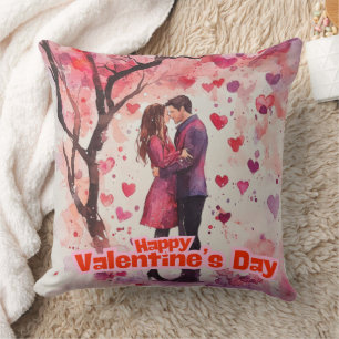Oreiller romantique pour la Saint-Valentin – Coupl