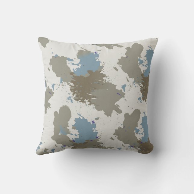 Oreiller Splash Abstrait Doux (Verso)