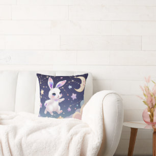 Oreiller Star Bunny – Lapin Galaxie Pastel