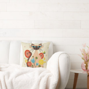 Oreiller super Retro (Moderne Du Milieu Du Siècle)