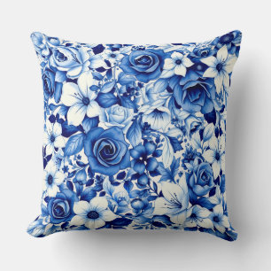 oreiller symphonie rose bleue