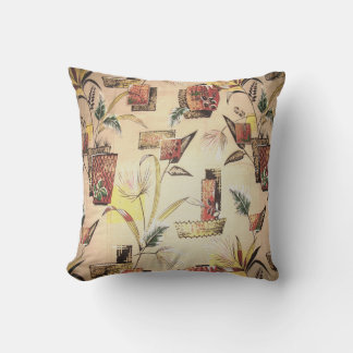 Oreiller Tiki Palm Thlow Au Milieu Du Siècle