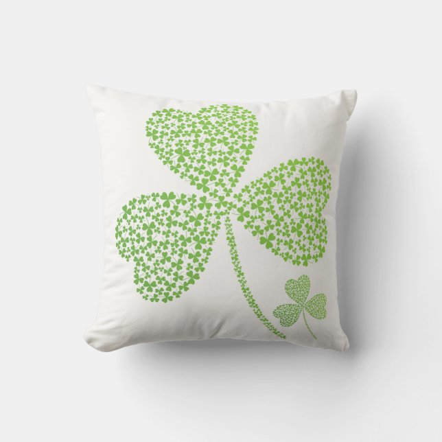 Oreiller trèfle de la Saint-Patrick (Recto)