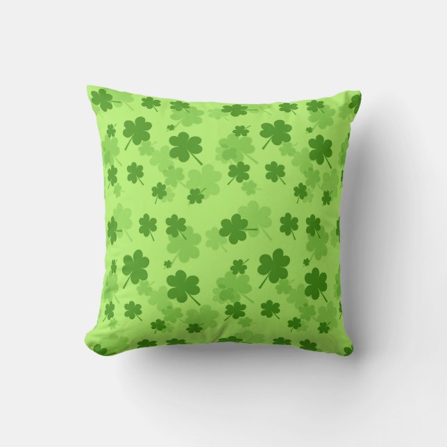 Oreiller Trèfle de la Saint-Patrick (Recto)