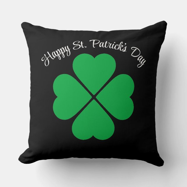 Oreiller trèfle de la Saint-Patrick (Recto)