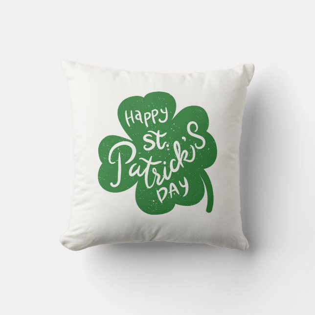 Oreiller trèfle de la Saint-Patrick (Recto)