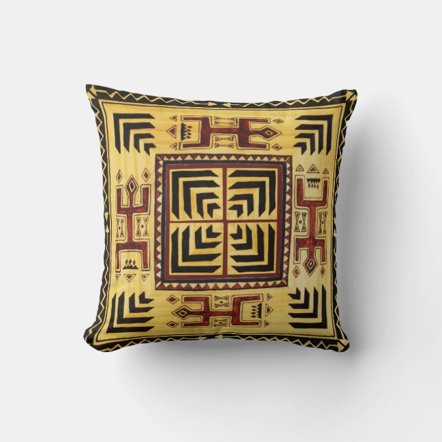 Oreiller Tribal-Thlow Africain (Recto)