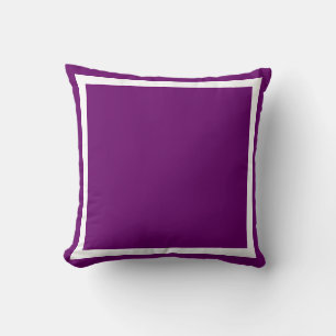Oreiller uni violet grappe