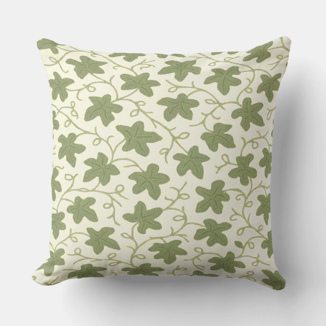 Oreiller vert et beige (Recto)