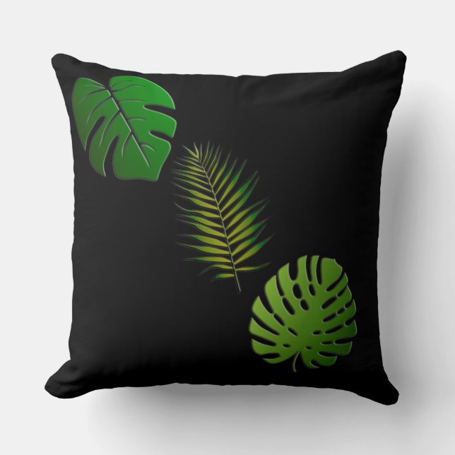 Oreiller vert Feuille (Recto)