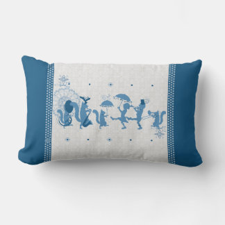 Oreillers à lancer bleu Rhapsody Lumbar